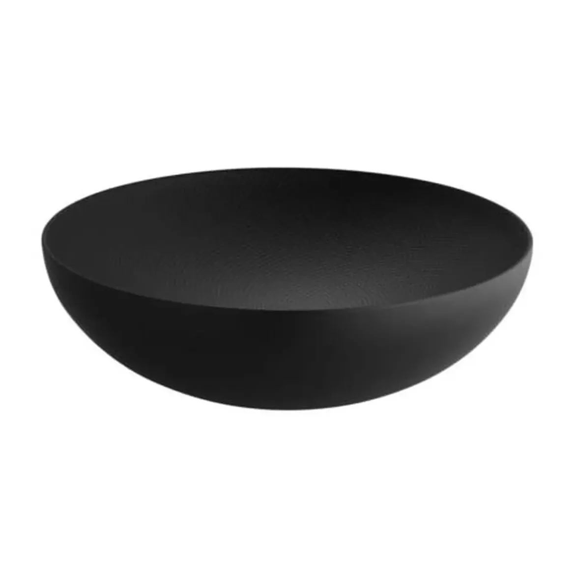 Alessi Schale 25cm schwarz m. Relief Double