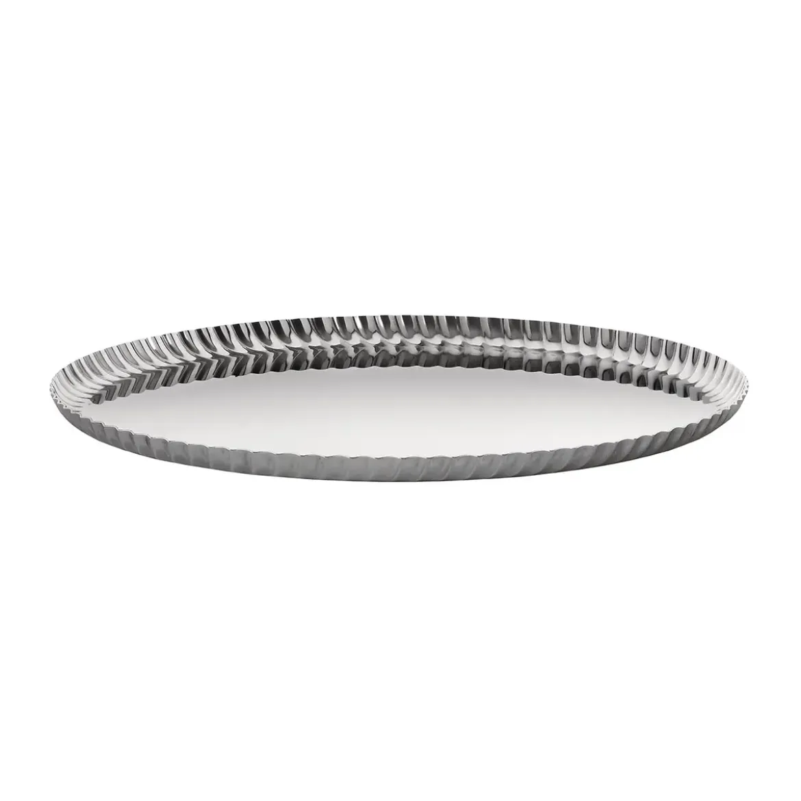 Alessi Tablett aus Edelstahl 18/10 rund 31x1,5cm