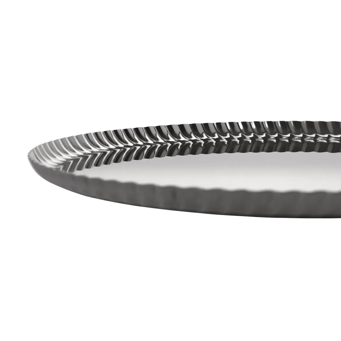 Alessi Tablett aus Edelstahl 18/10 rund 31x1,5cm