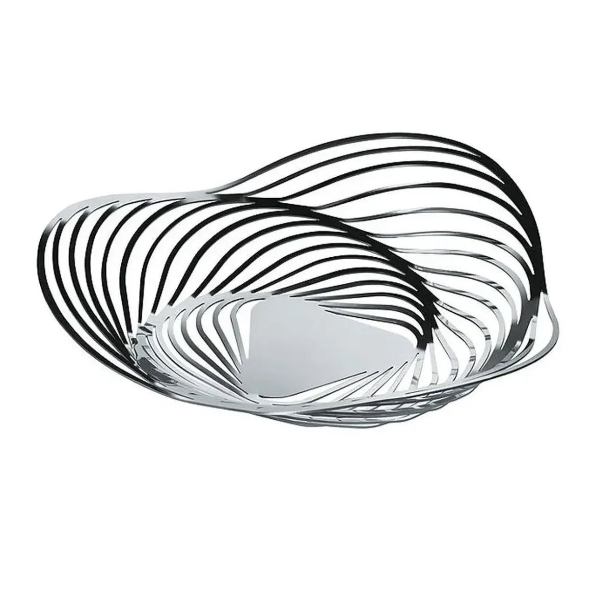 Alessi Tischschmuck Schale Edelstahl Trinity