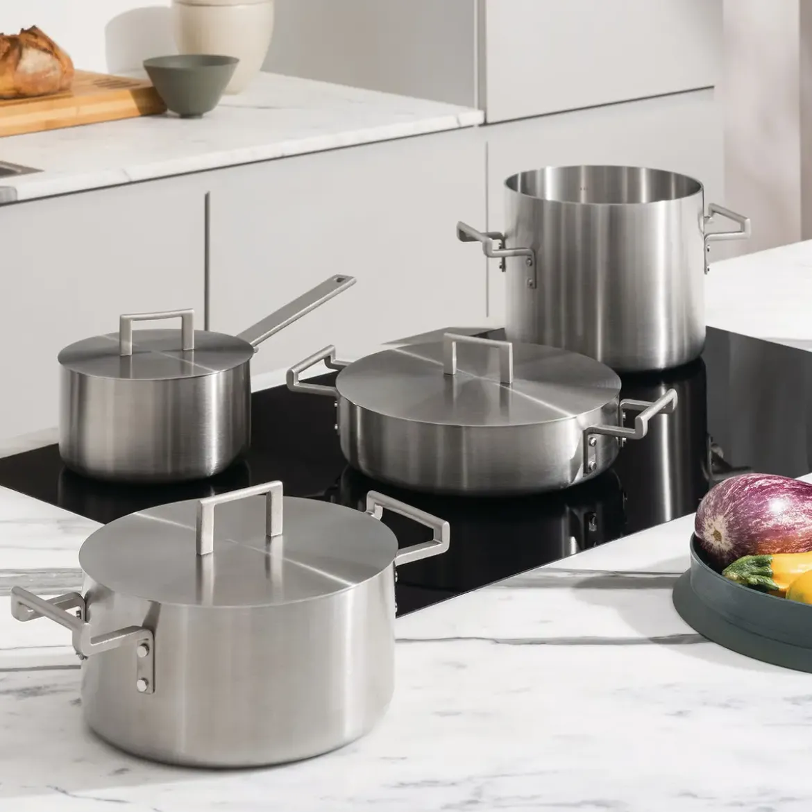 Alessi Topf-Set 7-tlg. Convivio edelstahl