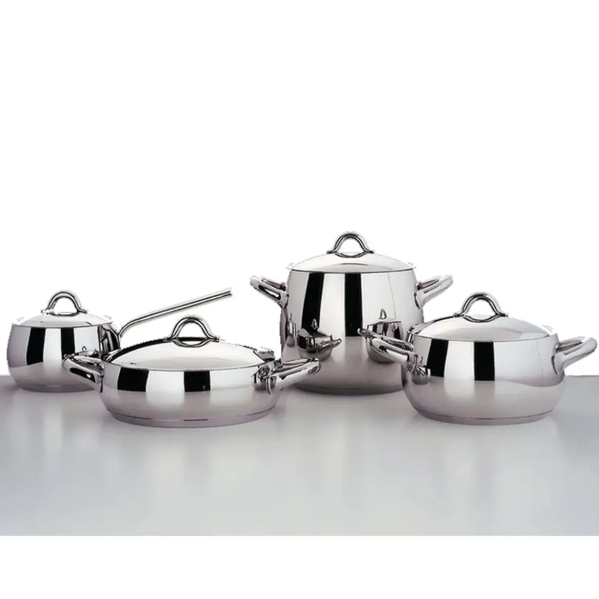 Alessi Topf-Set 7-tlg. Mami edelstahl