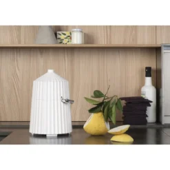Alessi Zitruspresse 28 cm Plissé weiß