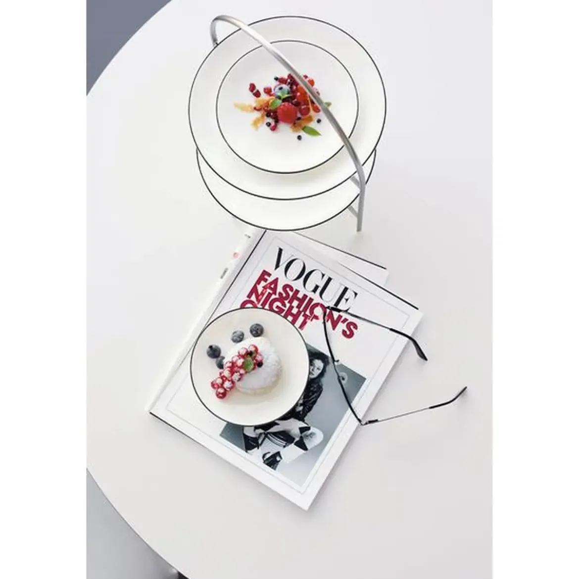 ASA Dessertteller D. 21 cm A Table Ligne noir