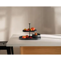 ASA Etagere 2-stufig Wood Black