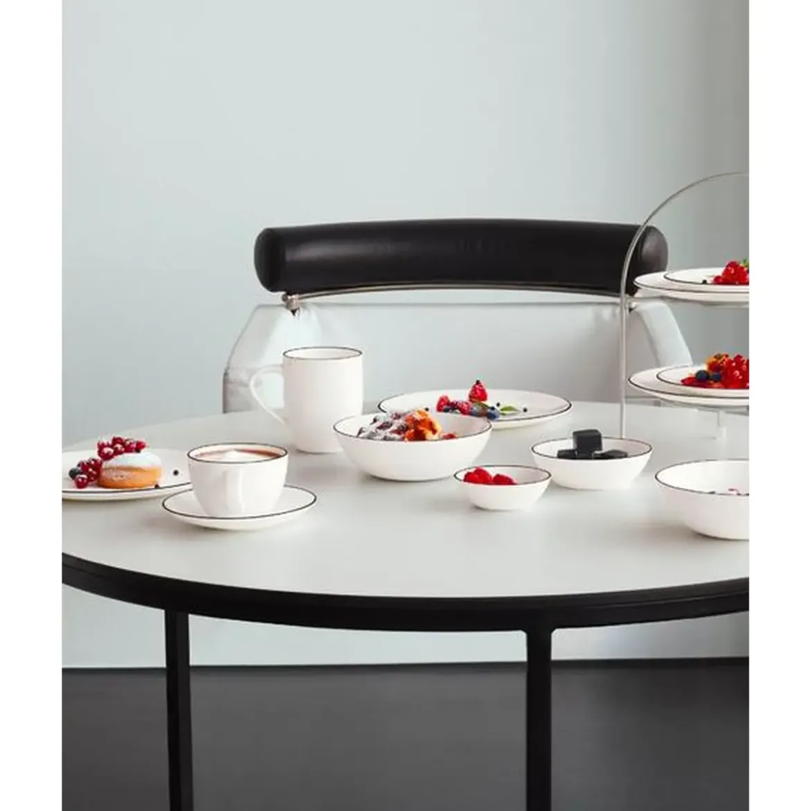 ASA Henkelbecher 0,35 l A Table Ligne noir