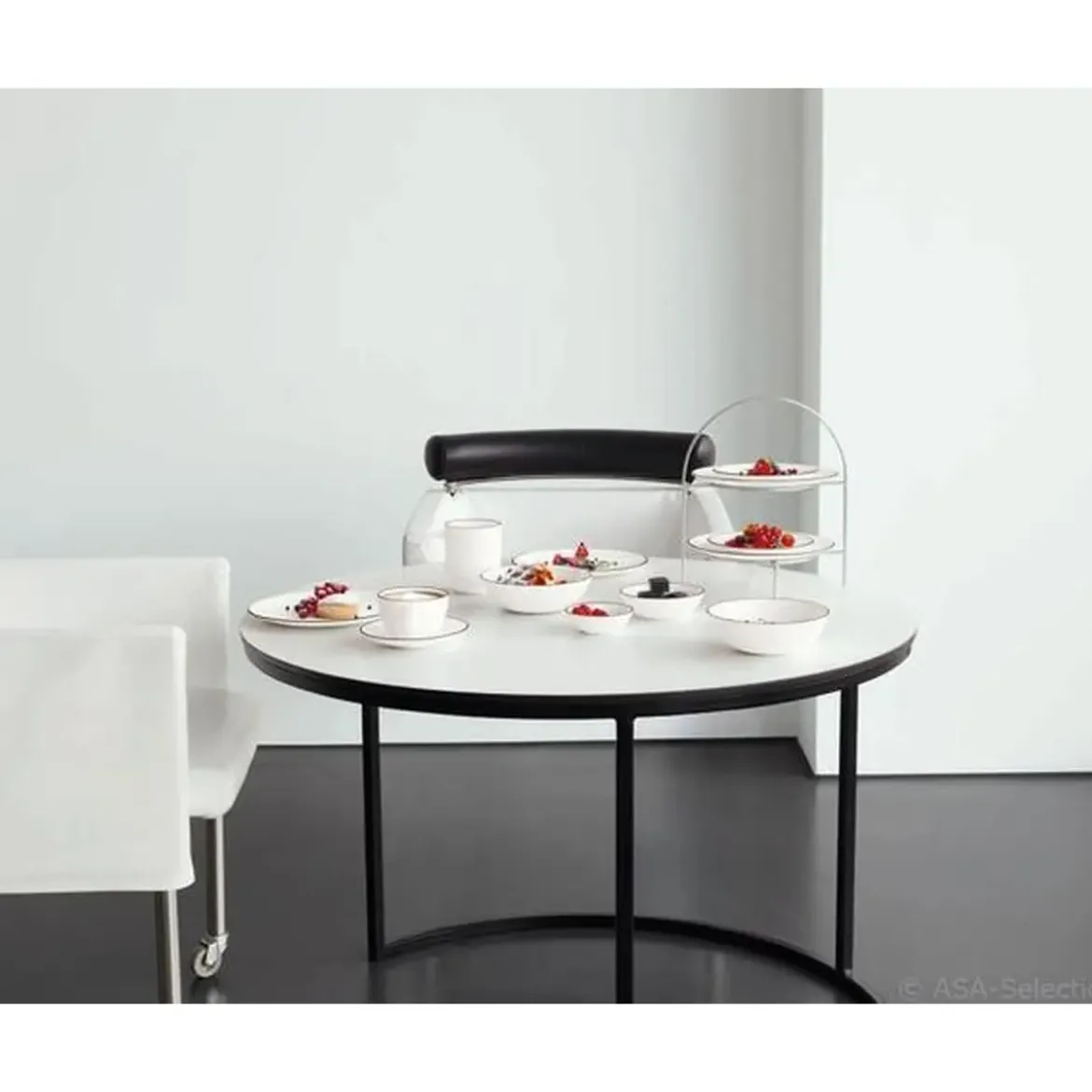 ASA Schälchen D. 9 cm A Table Ligne noir
