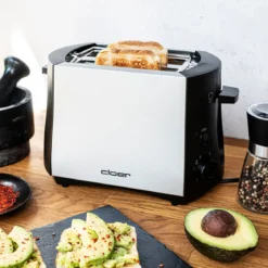 Cloer Toaster 825 W Cool Wall chrom/schwarz