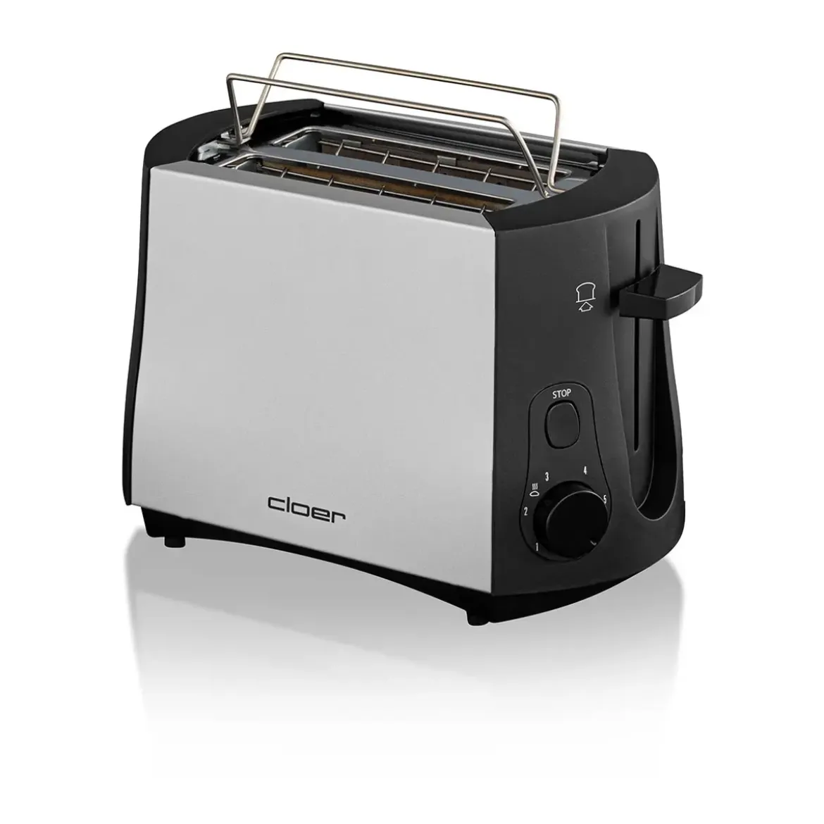 Cloer Toaster 825 W Cool Wall chrom/schwarz