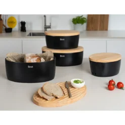 Continenta Brottopf 36x23x16 cm schwarz