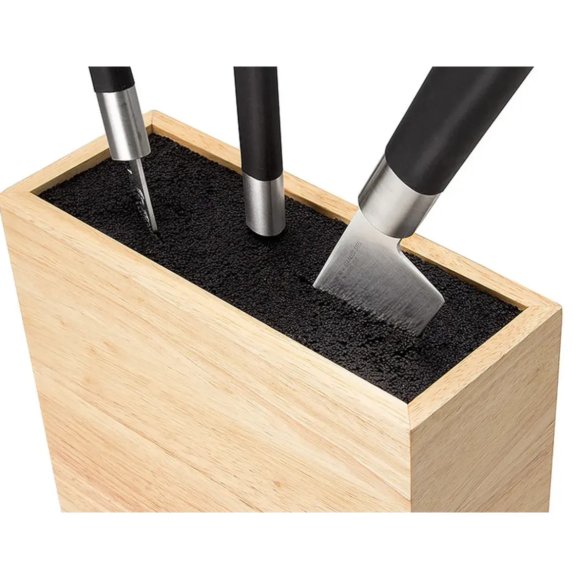 Continenta Messerblock klein mit flex. Einsatz Gummibaum