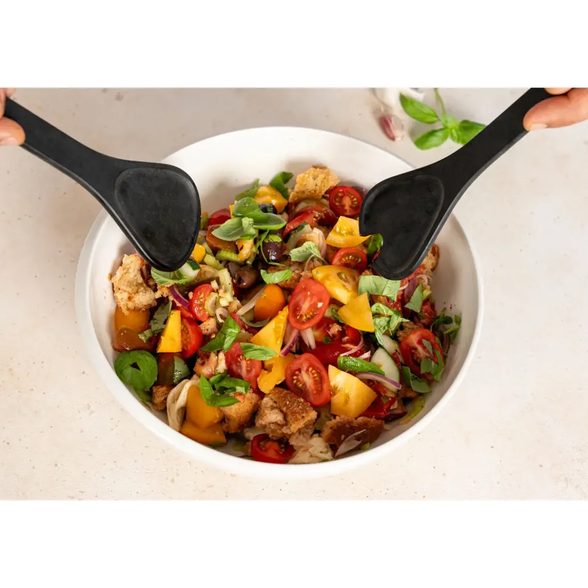 Continenta Salatbesteck 31,5 cm Duracore schwarz