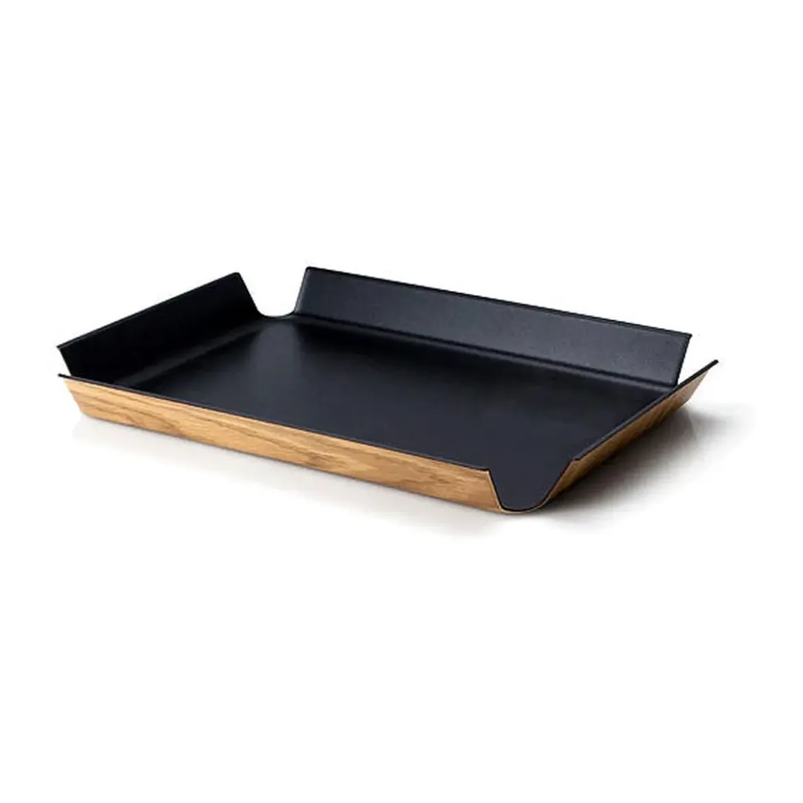 Continenta Tablett 45x34 cm schwarz metallic rutschfest