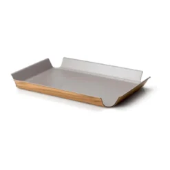 Continenta Tablett 45x34 cm taupe metallic rutschfest