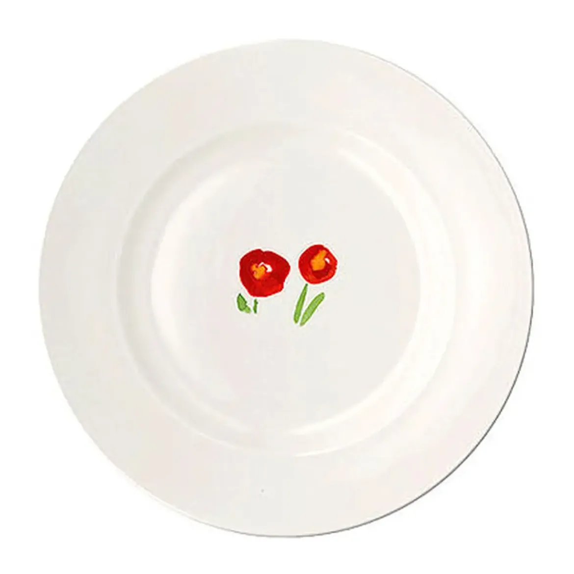 Dibbern Dessertteller 21 cm Impression Mohn rot