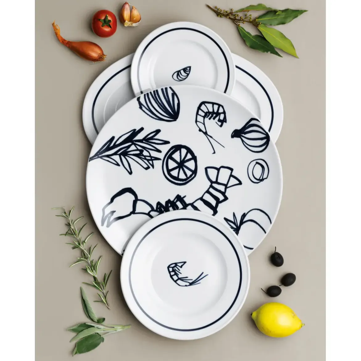 Dibbern Dessertteller 21 cm Solid Color Brasserie Marine