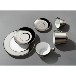 Dibbern Espresso-Untertasse 12 cm Solid Color Classico Platin