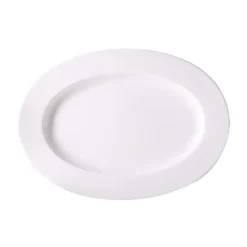 Dibbern Platte oval 39 cm Fine Bone China Classic weiß