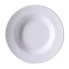 Dibbern Teller tief 23 cm Fahne Solid Color weiss