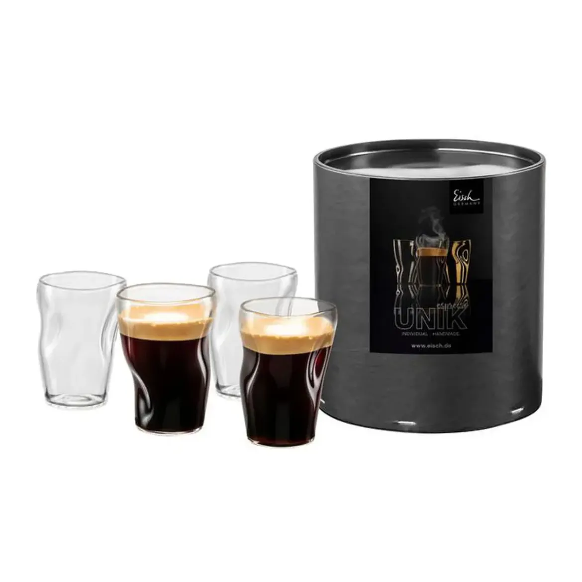 Eisch Espressoglas 4er-Set Unik klar