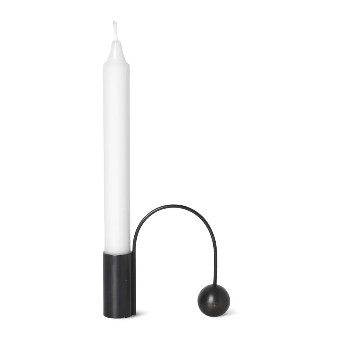 ferm LIVING Kerzenhalter 11 cm Balance schwarz