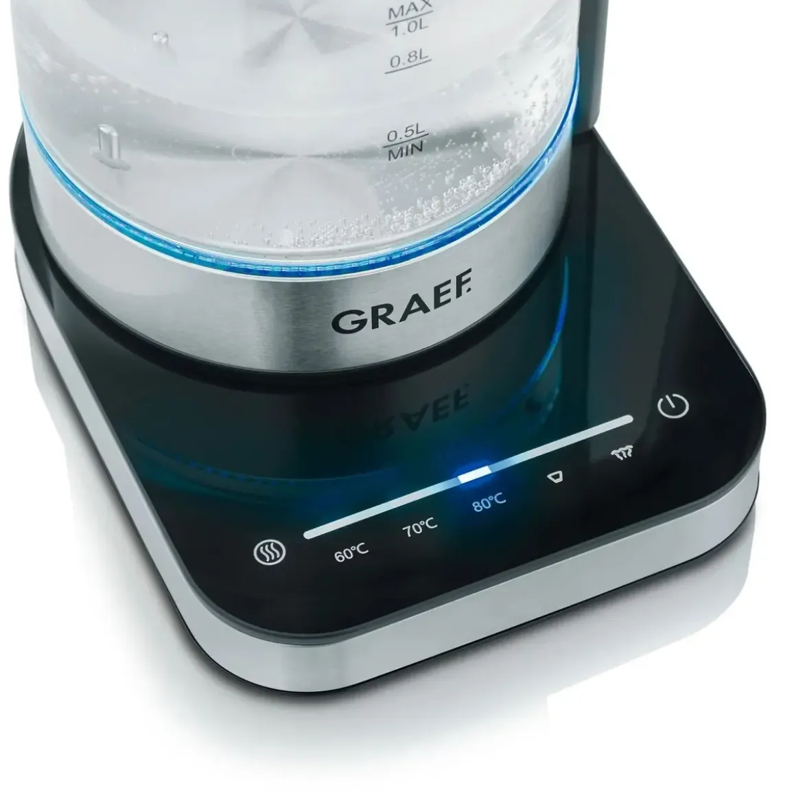 Graef Glaswasserkocher WK350 1,0 l 2000 W klar