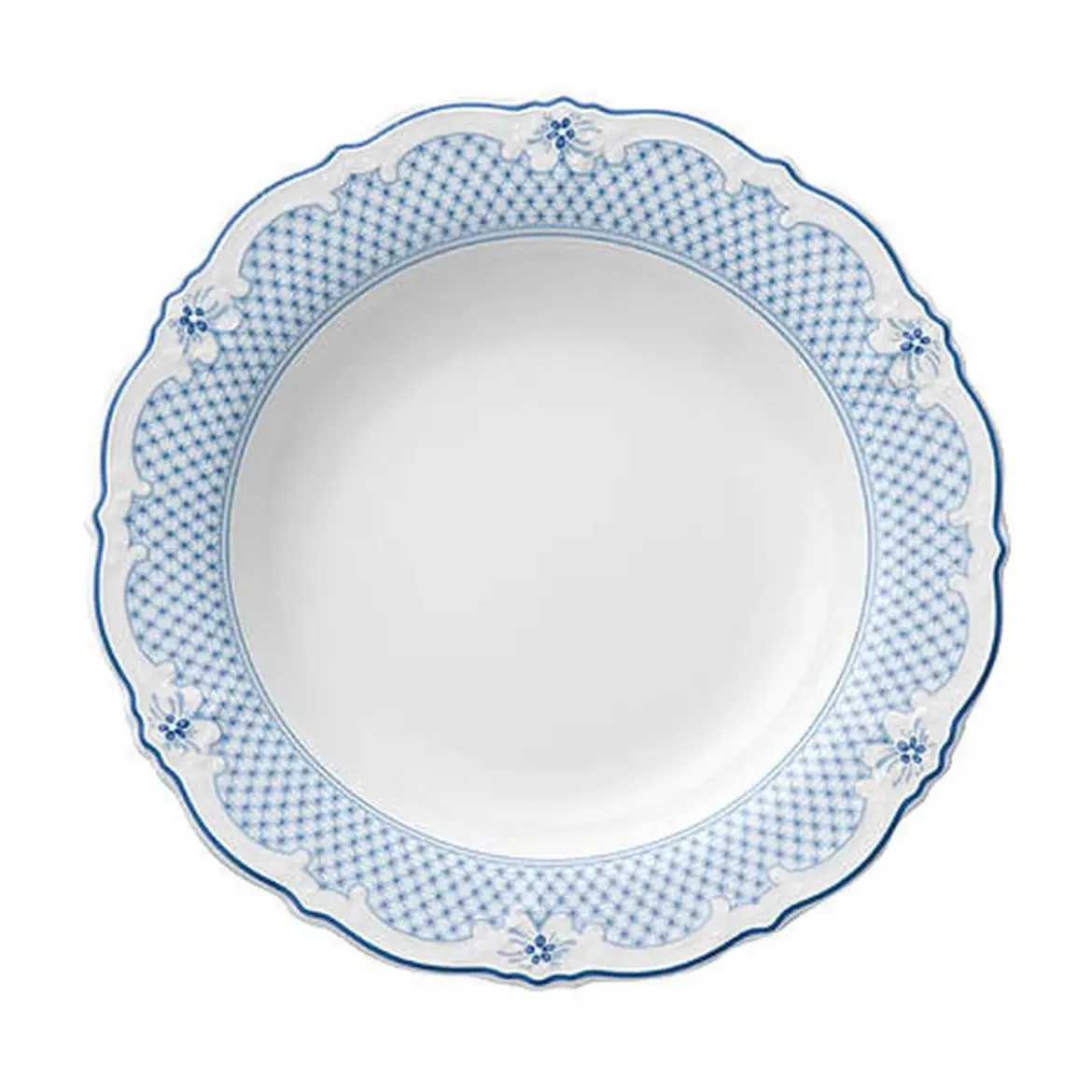 Hutschenreuther Suppenteller 24cm / Fahne Baronesse Estelle