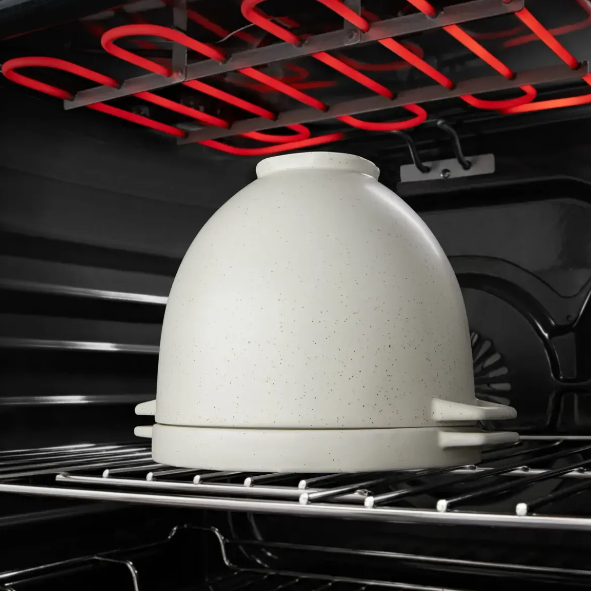 KitchenAid Brot-Backschüssel Grey Speckle für Küchenmaschine 4,8l