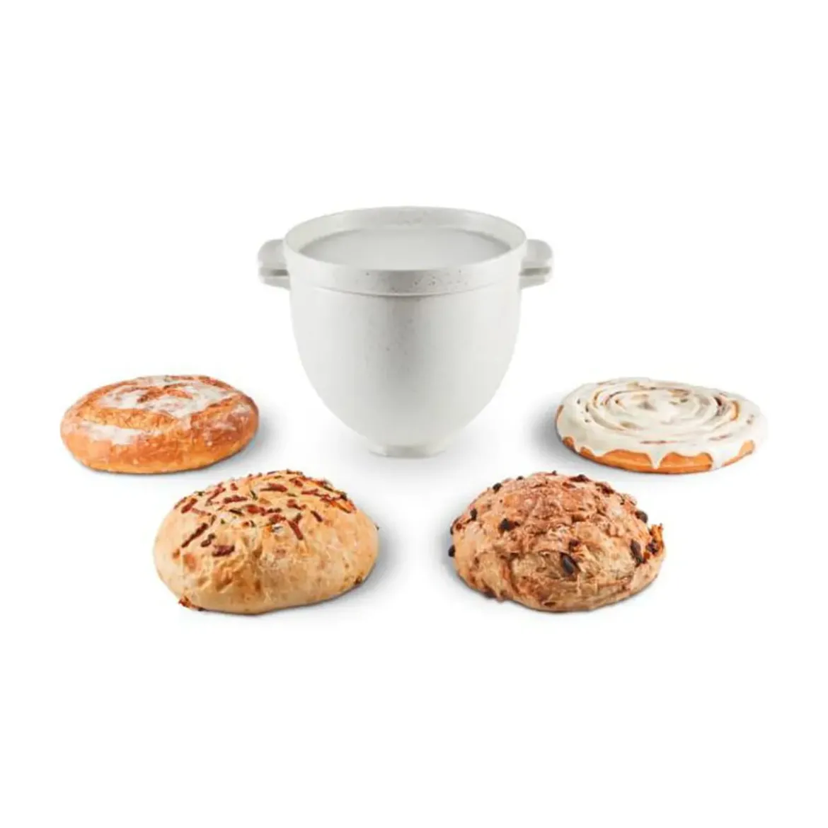 KitchenAid Brot-Backschüssel Grey Speckle für Küchenmaschine 4,8l