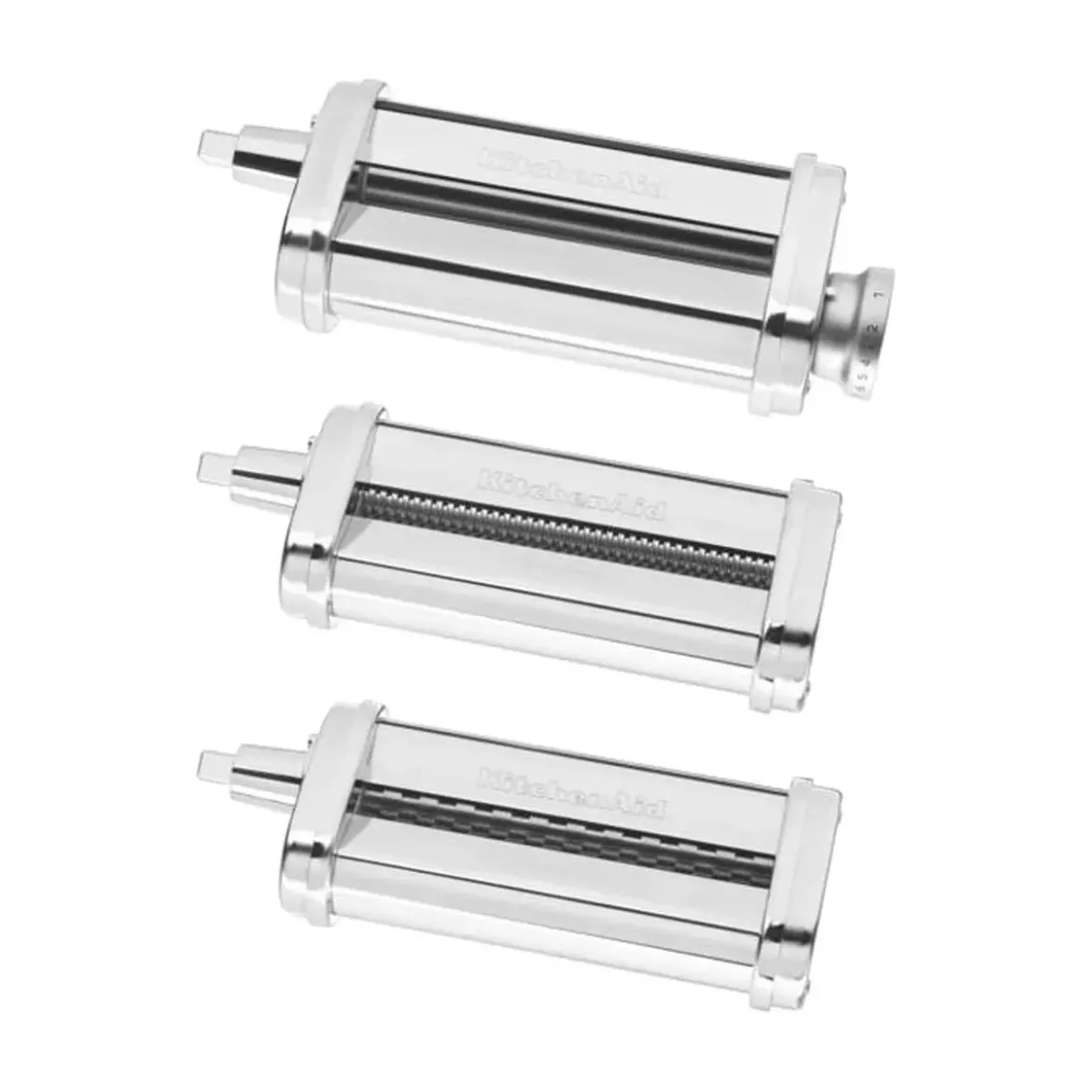KitchenAid Nudelvorsatz 5KSMPRA mit 3 Walzen Edelstahl