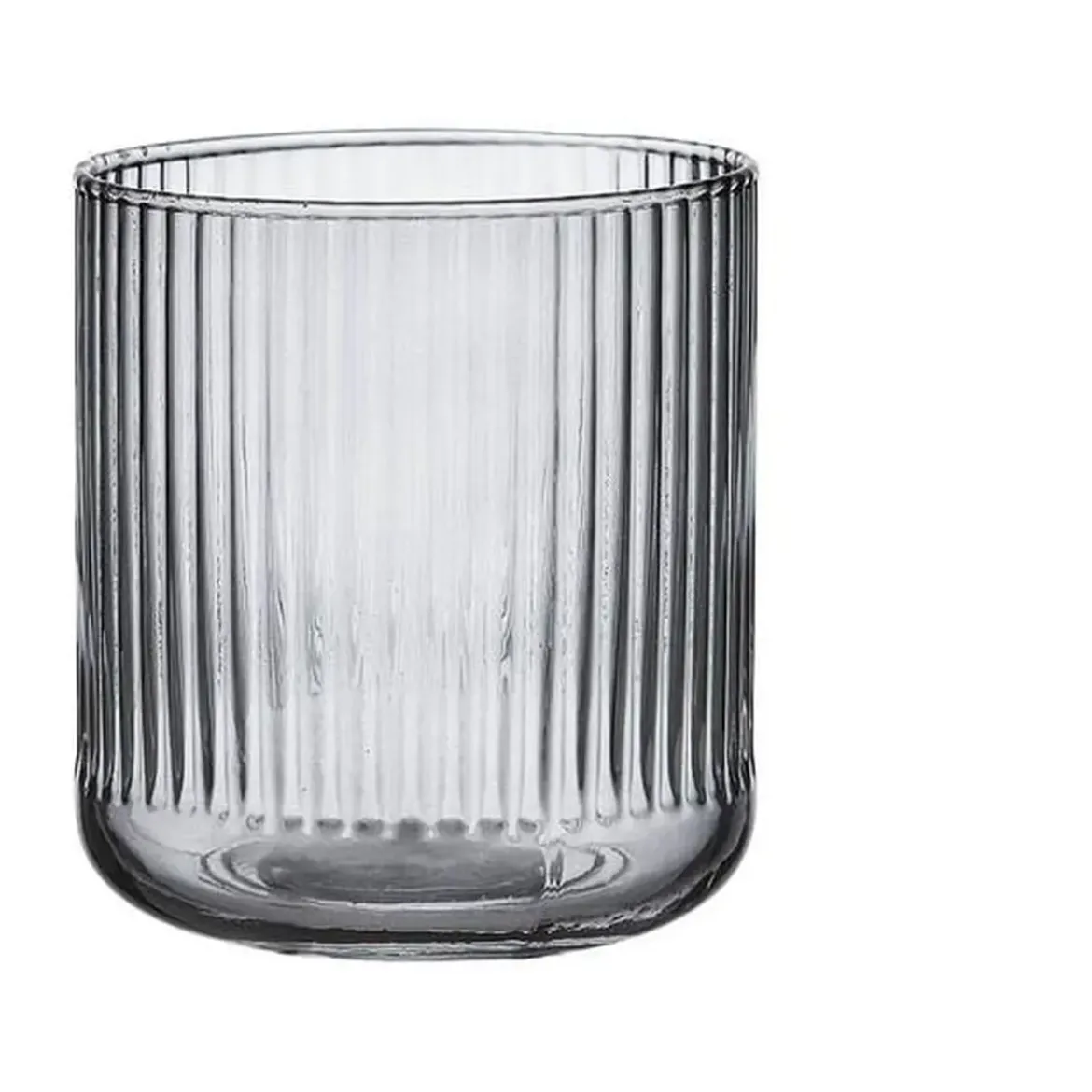 Ladelle Wasserglas 380ml Zephyr Ribbed anthrazit
