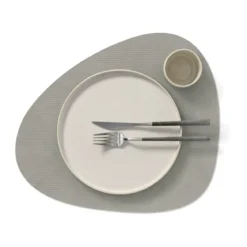 LINDDNA Tischset L 37x44 cm Curve Corduroy light grey