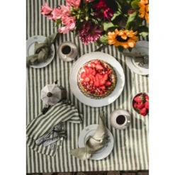 Lovely Linen Servietten 45x45 cm Misty Jeep Green