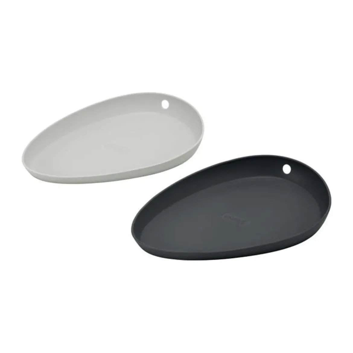 Lurch Kochlöffelablage 2er Set Silikon light / iron-grey