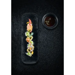 RAK Platte recht. 33x11x1,7cm Fusion Karbon schwarz