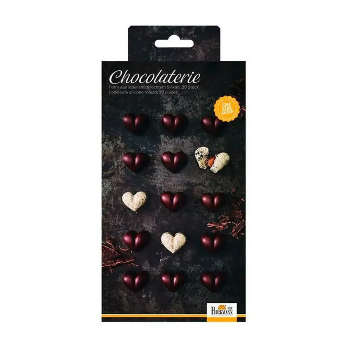 RBV Birkmann Pralinenform Herz 2er-Set Chocolaterie kupfer