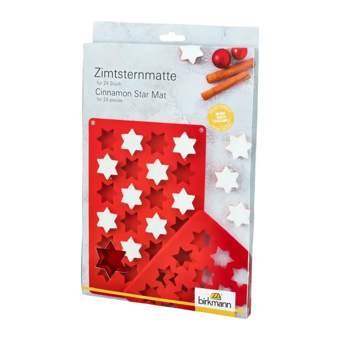 RBV Birkmann Zimtsternmatte 32x22 cm rot