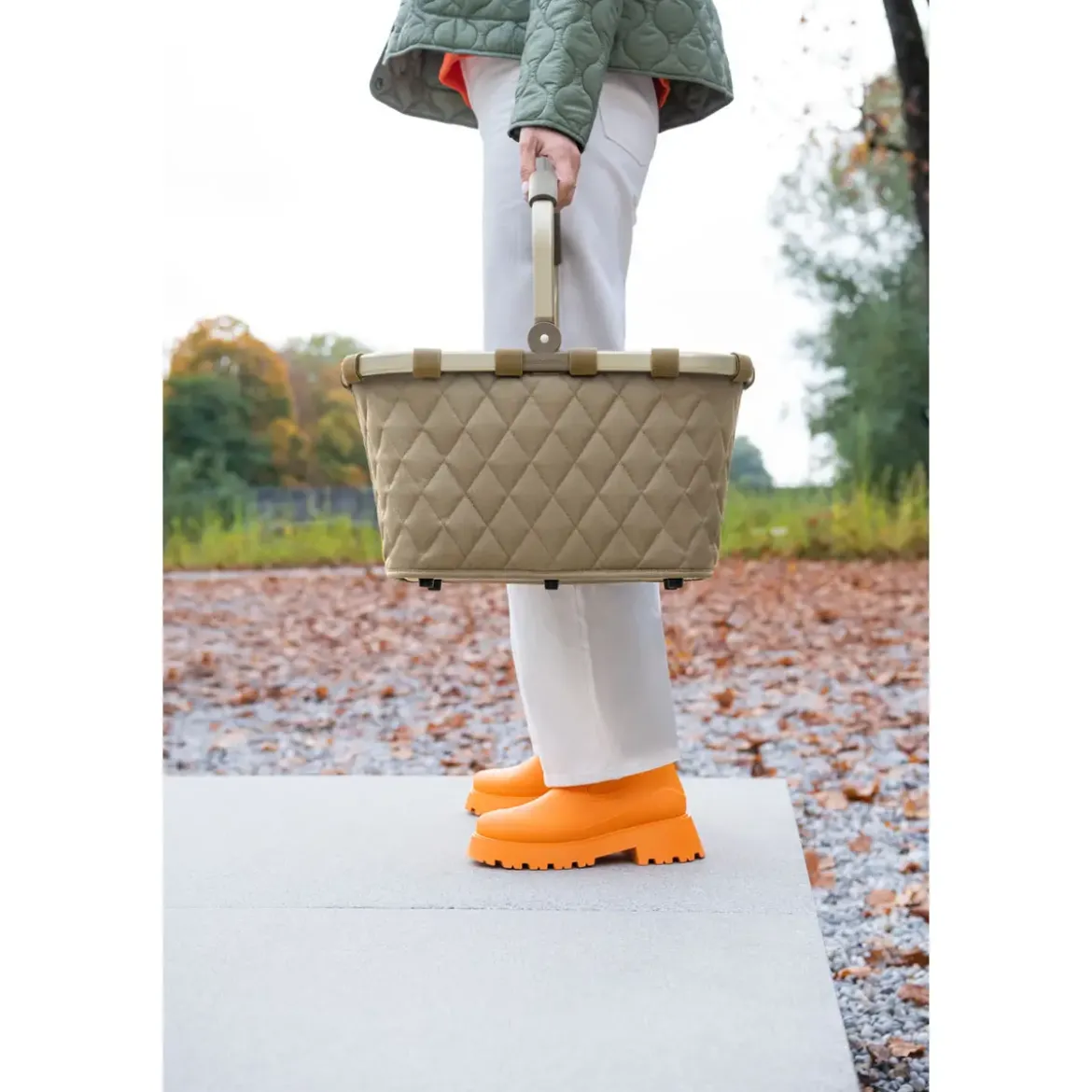 Reisenthel Einkaufskorb Carrybag Frame 48x28x29 cm Rhombus Olive