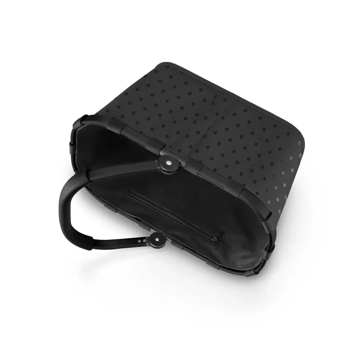 Reisenthel Einkaufskorb Carrybag Frame 48x28x29 cm Glossy Dots Black