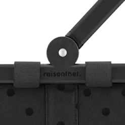 Reisenthel Einkaufskorb Carrybag Frame 48x28x29 cm Glossy Dots Black