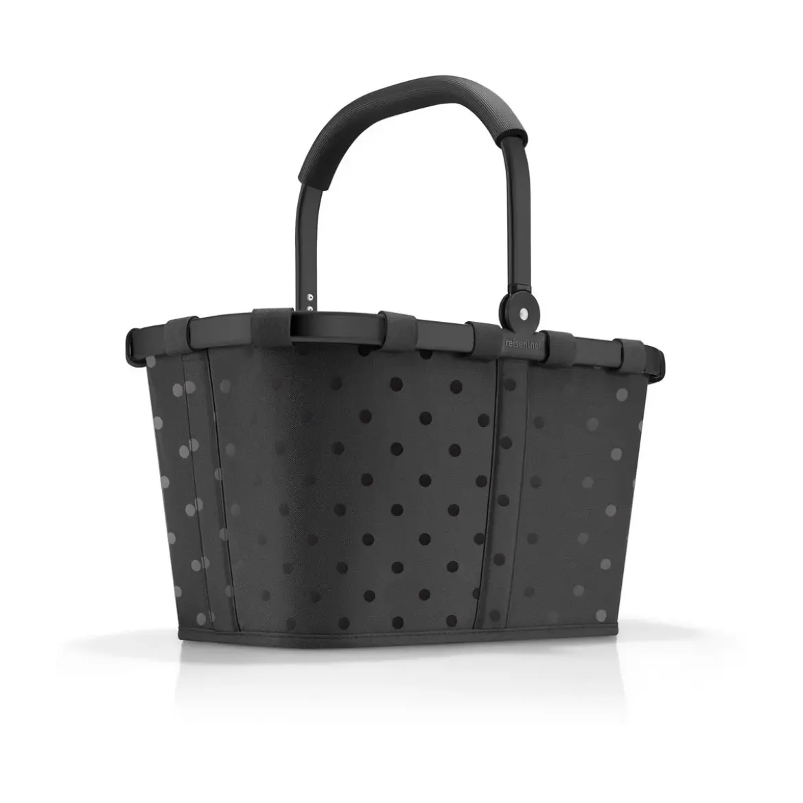 Reisenthel Einkaufskorb Carrybag Frame 48x28x29 cm Glossy Dots Black