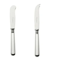 Robbe & Berking Butter u. Käsemesser mit Stahlklinge Alt Spaten 925 Sterlingsilber