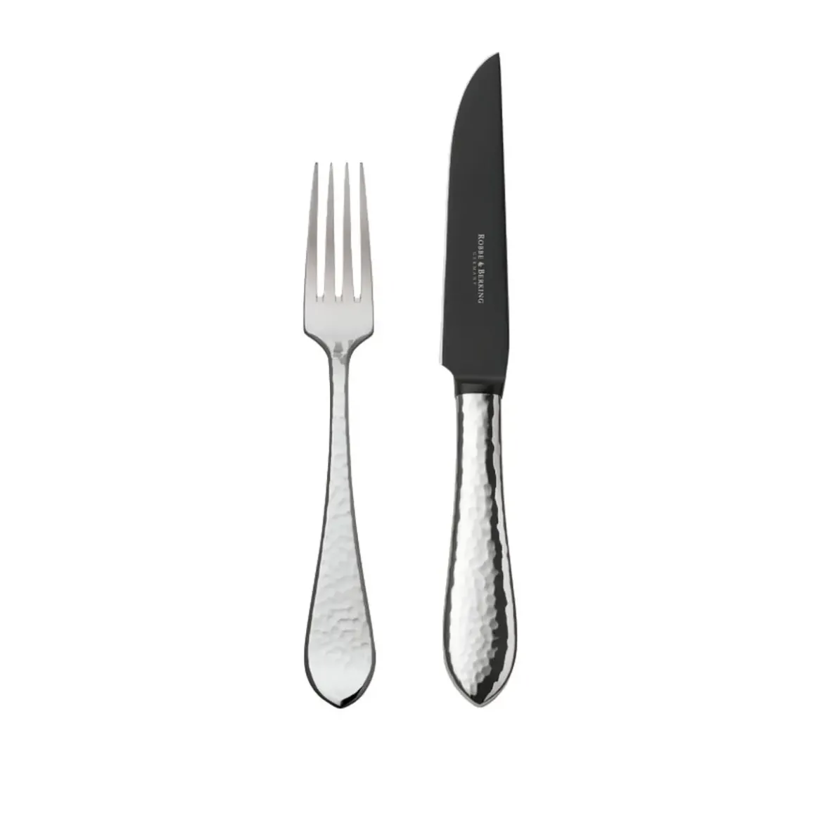 Robbe & Berking Grill-Set 7-tlg. Martelé Frozen Black 150 g versilbert