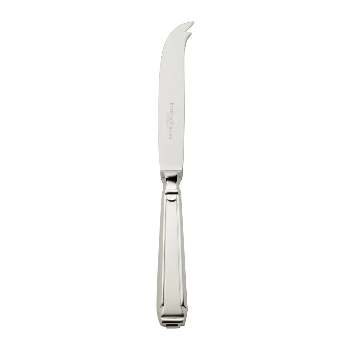 Robbe & Berking Käsemesser mit Stahlklinge Art Deco 925 Sterlingsilber