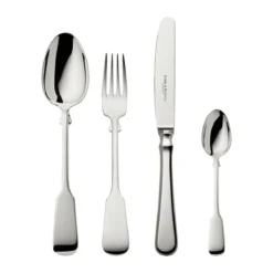 Robbe & Berking Menübesteck-Set 4-tlg. Spaten 150 g versilbert