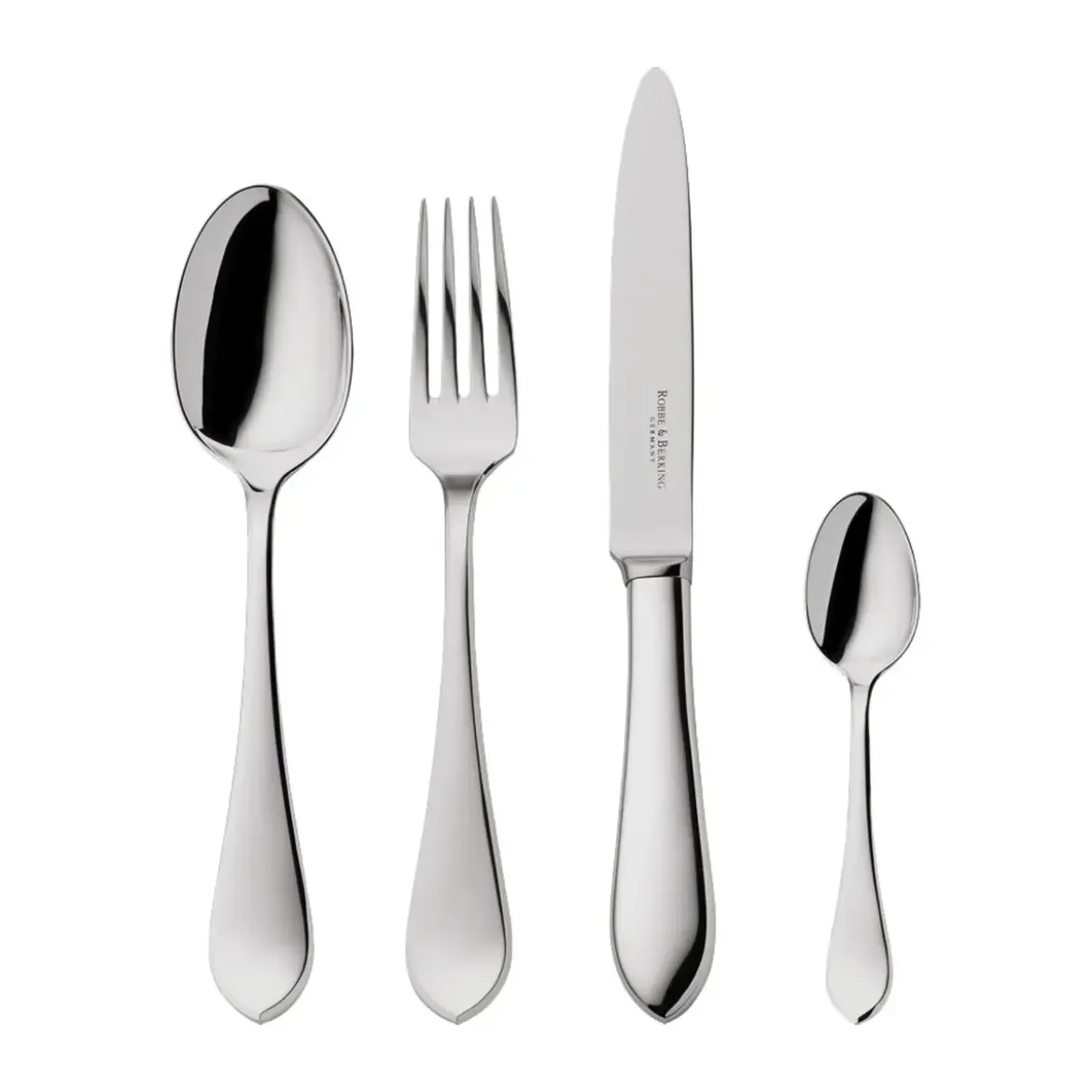 Robbe & Berking Menübesteck-Set 4-tlg. Eclipse 150 g versilbert