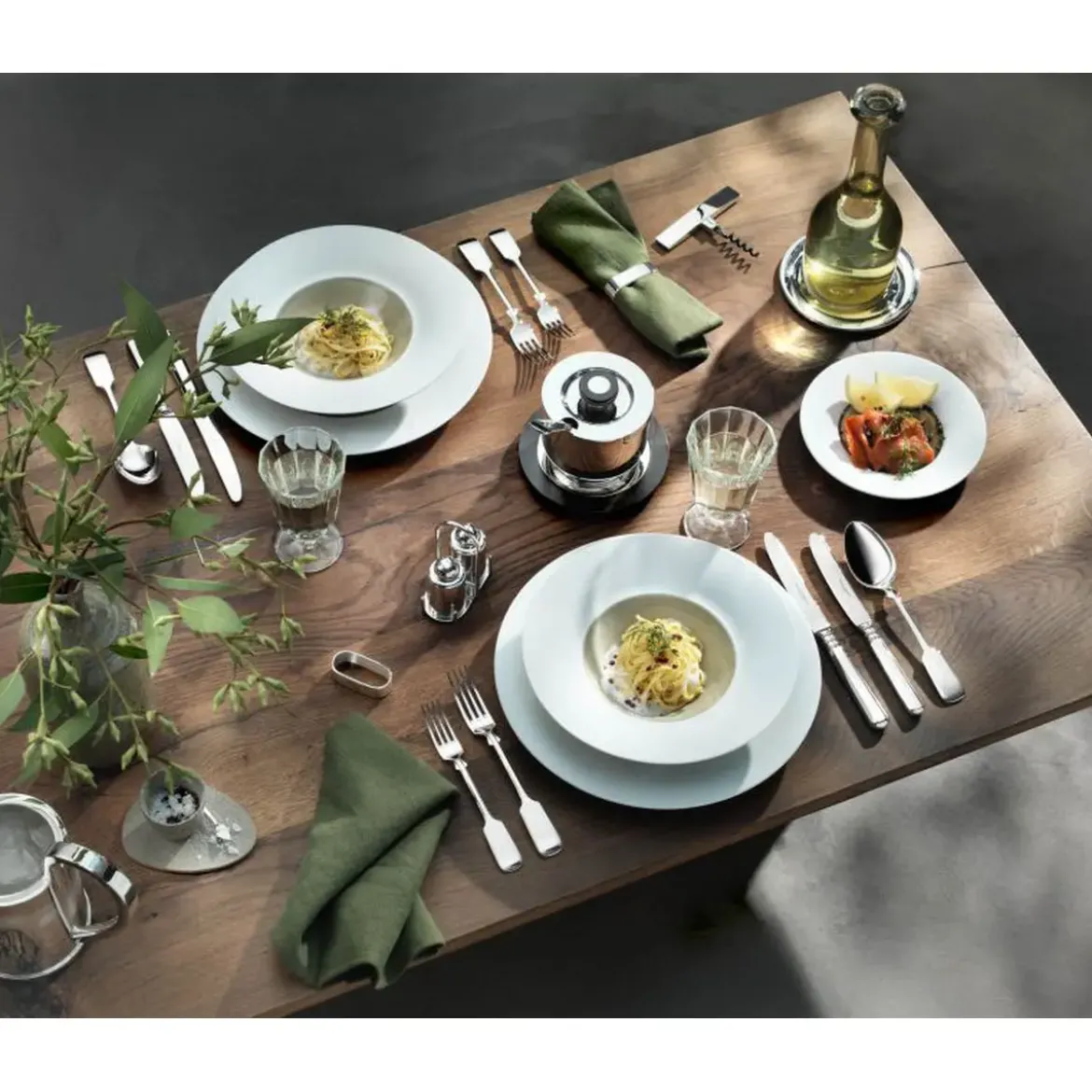 Robbe & Berking Menübesteck-Set 24-tlg. Alt-Spaten 925 Sterlingsilber