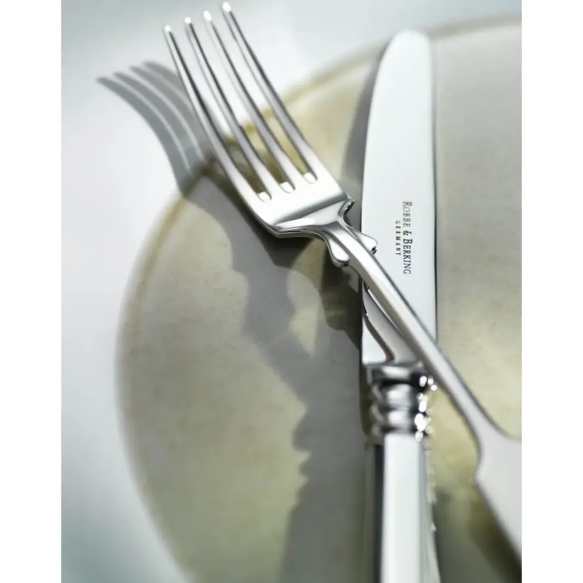 Robbe & Berking Menübesteck-Set 24-tlg. Alt-Spaten 925 Sterlingsilber