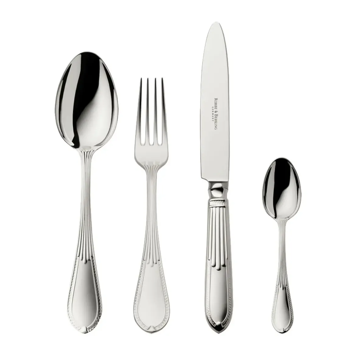 Robbe & Berking Menübesteck-Set 4-tlg. Belvedere 925 Sterlingsilber