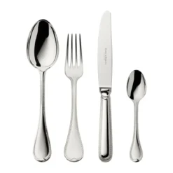 Robbe & Berking Menübesteck-Set 4-tlg. Französisch-Perl 925 Sterlingsilber